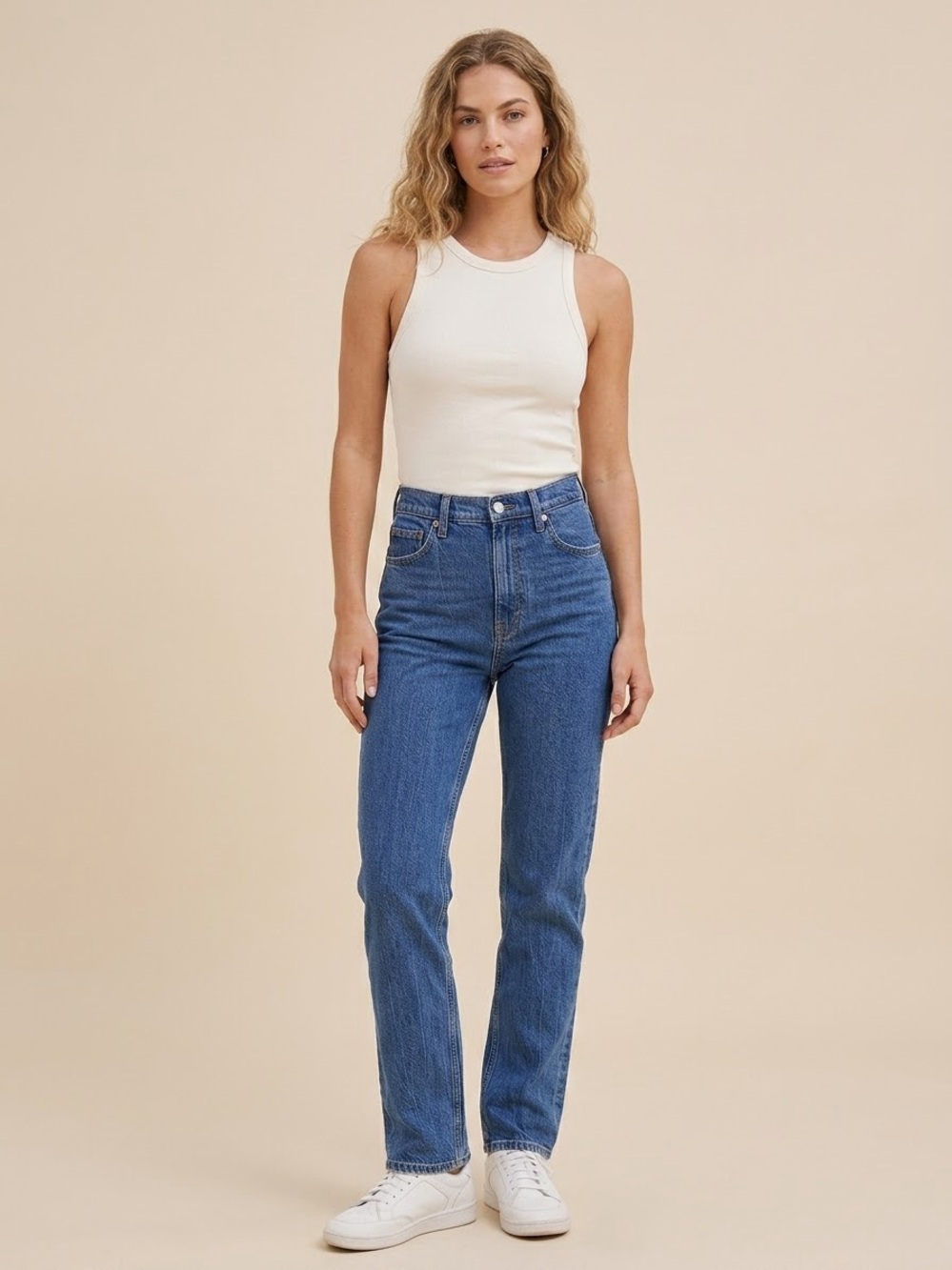 Abercrombie & Fitch The 90s Slim Straight Ultra High Rise